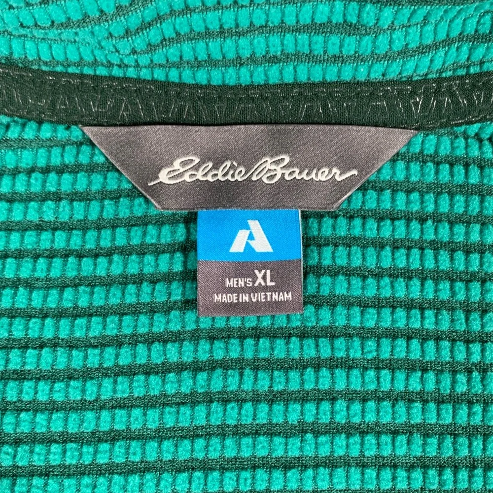 Eddie Bauer Men's High Route Grid Air‎ 1/4-Zip Sweater Sz XL